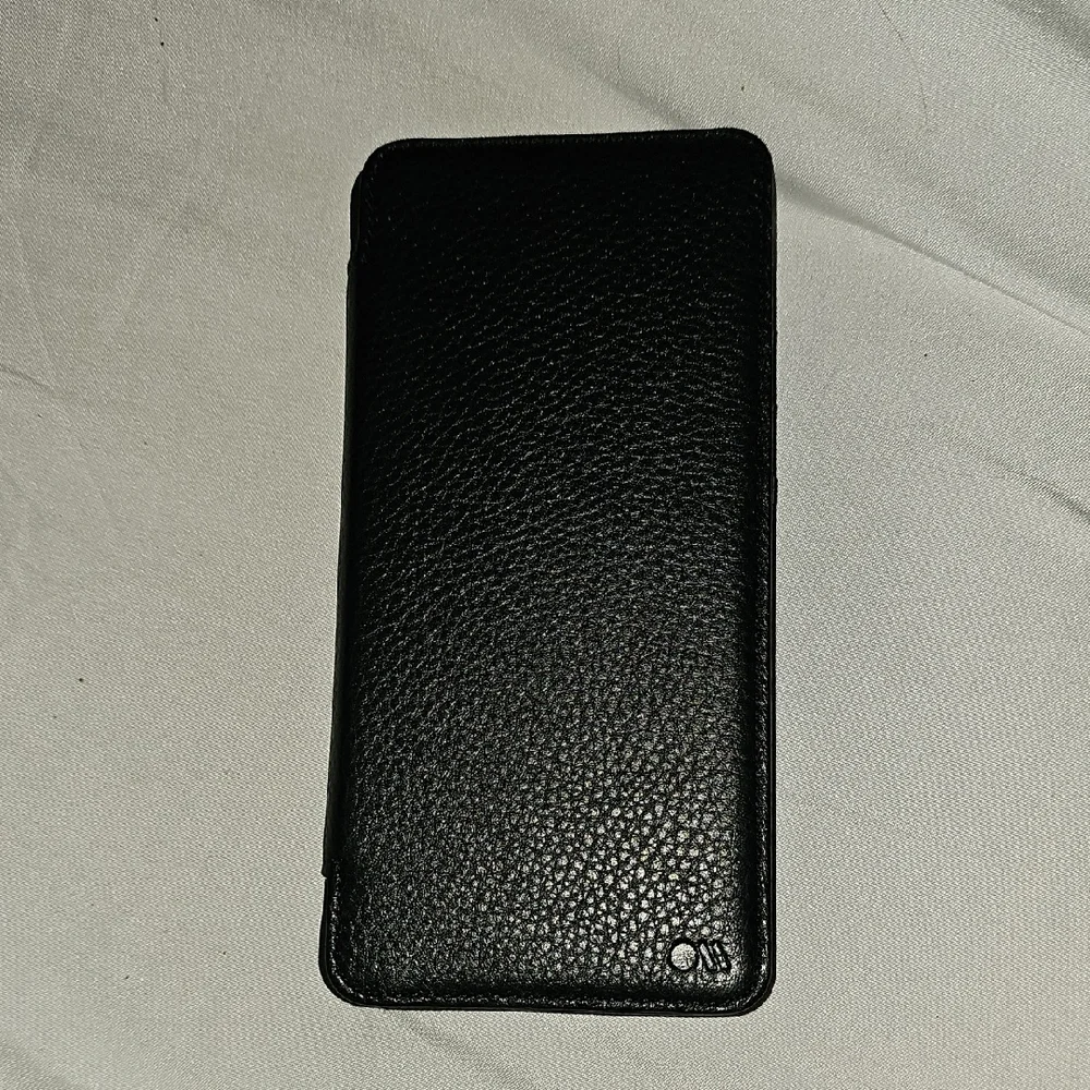 Samsung Black Leather Tough Wallet Folio Case